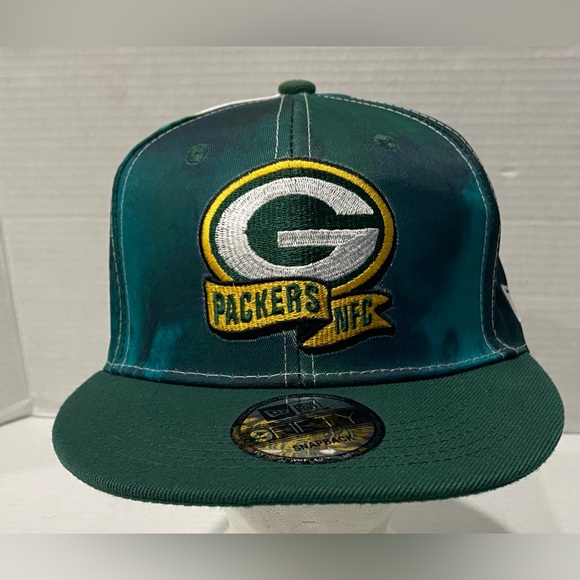 Green Bay Packers New Era 9FIFTY NFL 2022 Sideline Ink Dye Snapback Hat Cap - Picture 1 of 8